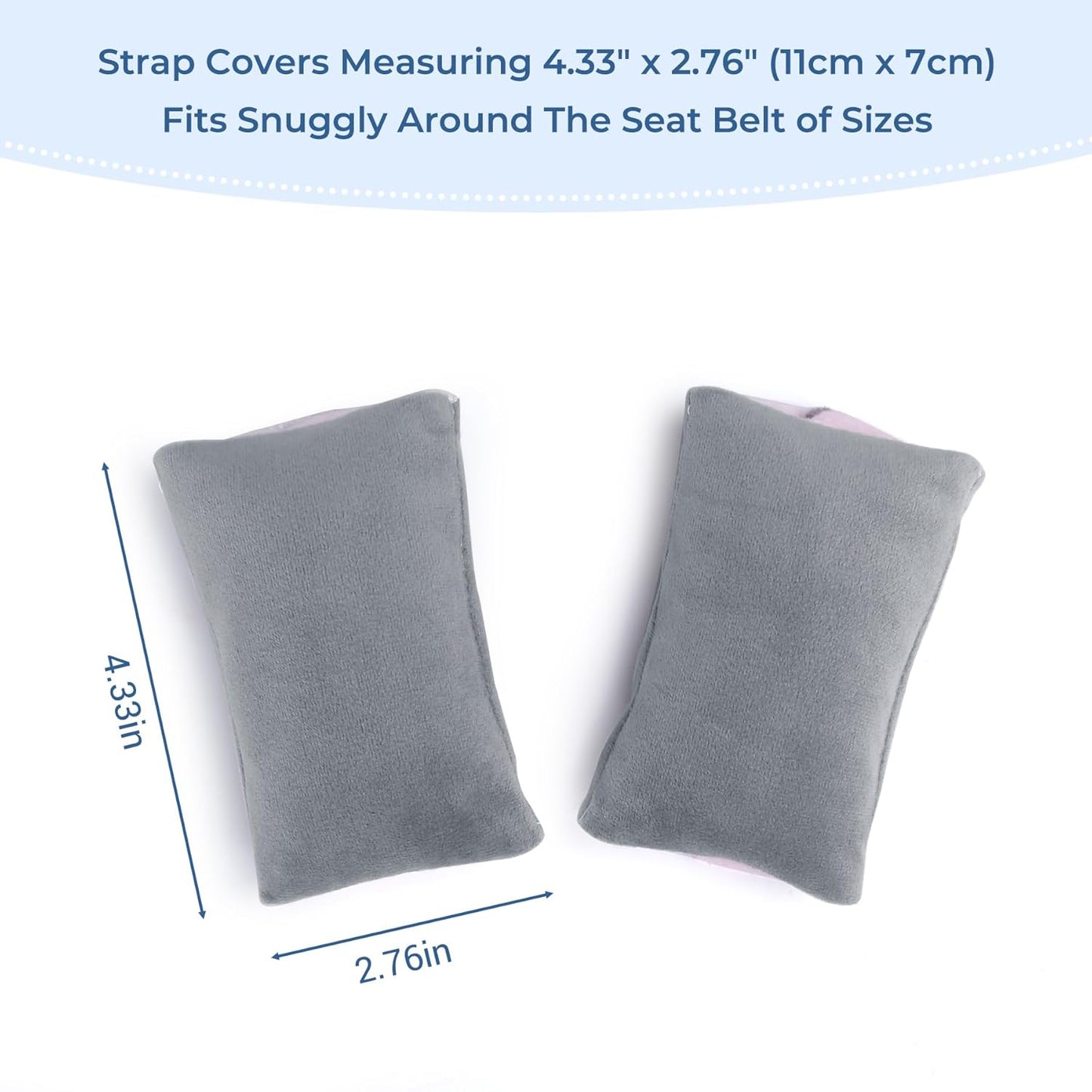 COOLBEBE Car Seat Straps Shoulder Pads for Baby Kids, Super Soft Seat Belt Covers for All Car Seats/Pushchair/Stroller/High Chair