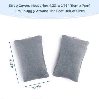 COOLBEBE Car Seat Straps Shoulder Pads for Baby Kids, Super Soft Seat Belt Covers for All Car Seats/Pushchair/Stroller/High Chair