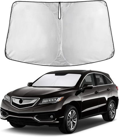 EcoNour Car Windshield Sun Shade | 2025 Upgraded Innovative No-Light-Pass Technology for Maximum Coverage | Foldable Sun Shade Keeps Your Vehicle Cool | Must-Have Car Accessories | Small (59" x 29") - Colors D