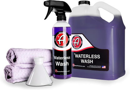 Adam's Polishes Waterless Wash (16oz) - Car Cleaning Car Wash Spray for Car Detailing | Safe Ultra Slick Lubricating Formula, Boat, Motorcycle, RV | No Garden Hose, Wash Soap or Foam Cannon Needed