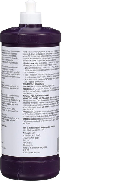 Perfect-It Perfect-It EX AC Rubbing Compound, 36060, Fast Cutting, High Performing, 1 qt (32 fl oz)
