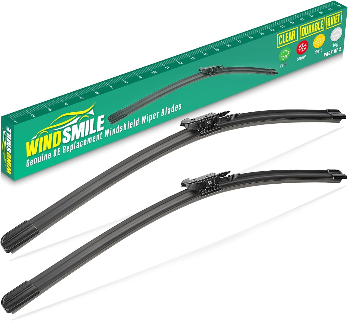 26" 16" 12" Windshield Wiper Blades Replacement for Toyota RAV4 2019 2020 2021 2022 2023 2024 2025 RAV 4 / Mazda 5 2006-2015 Premium All Weather Front Rear Wipers Set - OEM Quality (Pack of 3) - Colors A