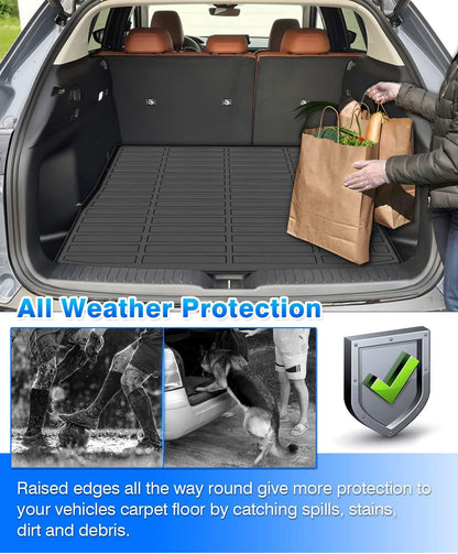 Rav4 Cargo Liner - Trunk Mat for Toyota RAV4 2019-2024 2025, All Weather Cargo Mat for rav4 Accessories, Heavy Duty (Fit for All Models)