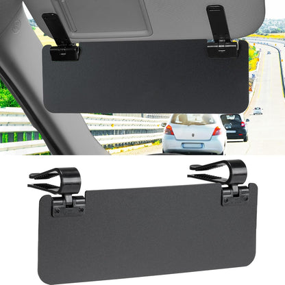 JOYTUTUS Sun Visor Extender for Cars, Polarized Sun Visor Extender Universal Sun Blocker UV400, Adjustable Visor Extension for Car Visor,Double-Clip,Anti Glare Stray Light