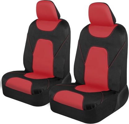 Motor Trend AquaShield Waterproof Front Seat Covers, Black Seat Covers for Cars – Neoprene Front Car Seats Cover, SUV Seat Covers Protector - Car Interior Cover for Auto, Trucks, & Dog Owners