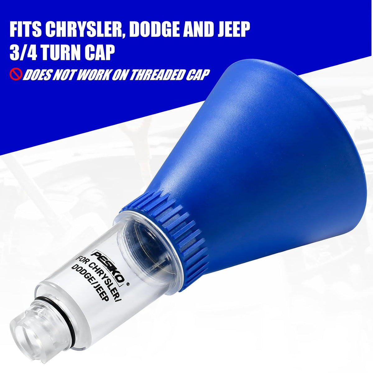 Engine Oil Funnel Spill-Free Hands-Free Compatible with Buick, Cadillac, Chevrolet, and GMC Vehicles for Fast & Easy Oil Change