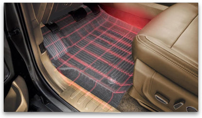 Husky Liners Weatherbeater Floor Mats | Fits 2007-2014 Cadillac Escalade, Chevrolet Tahoe & GMC Yukon | Front & 2nd Row, 3-pc Black - 98251