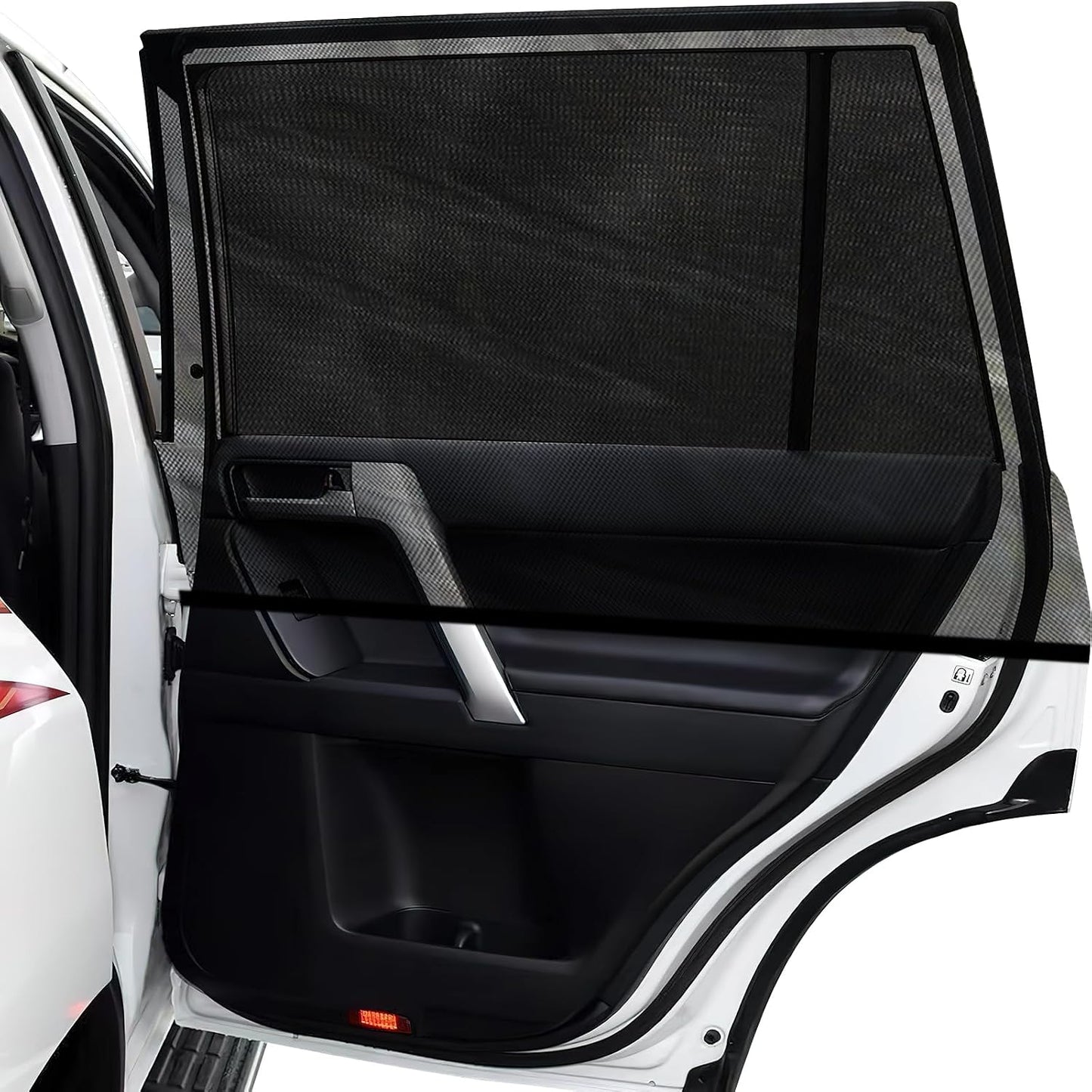 Car Window Shades, 2 Pack Breathable Mesh Car Side Back Window Sun Shades, Stretchy Window Screen for Baby Family Pet UV Protection, Window Covers Fit for Most(95%) of Cars - (Medium 39"x19")