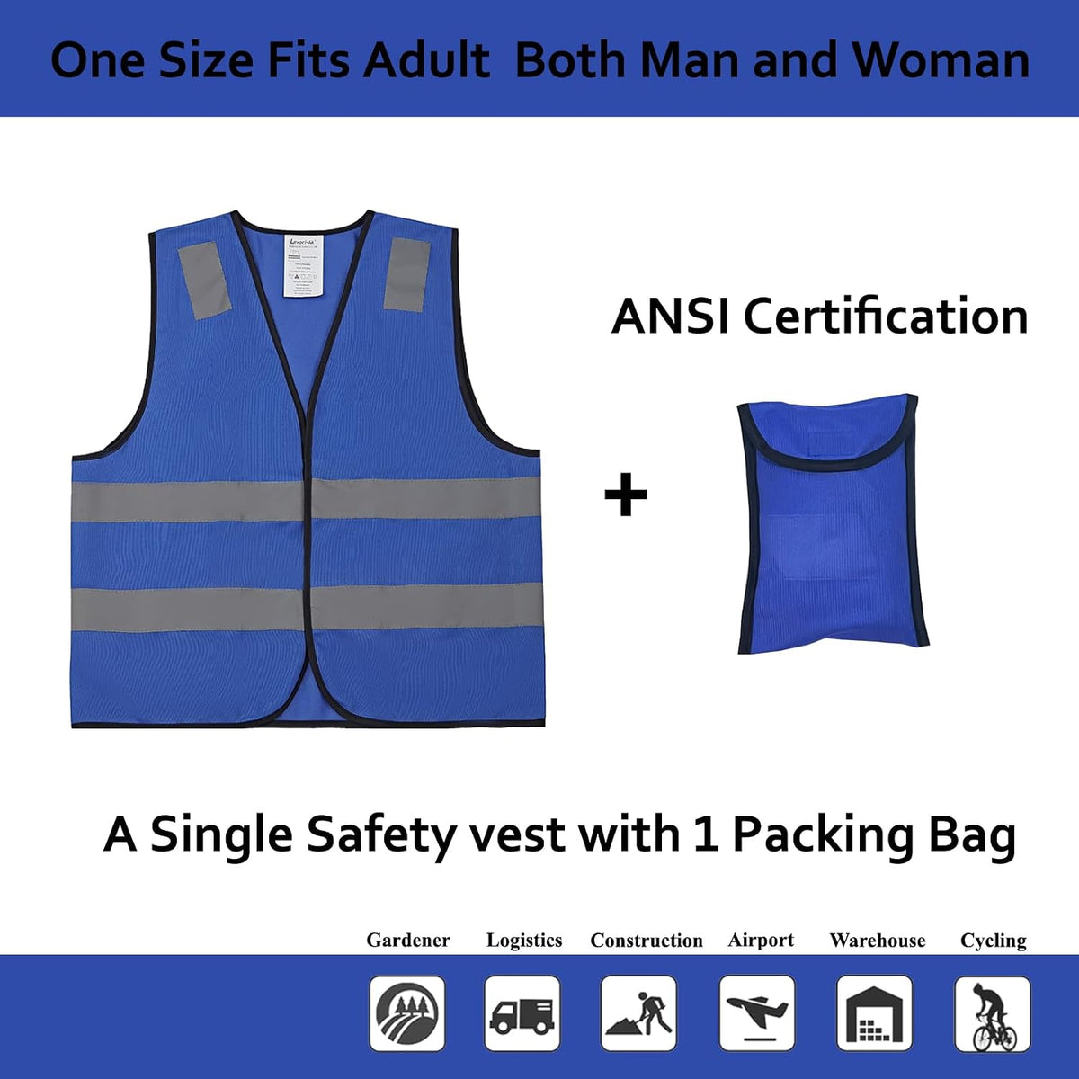 Safety Vests 10 Pack - Yellow Reflective High Visibility Construction ANSI Class 2 Work Vest for Men,Woman,Hi Vis Vest Mesh and Neon Silver Strip