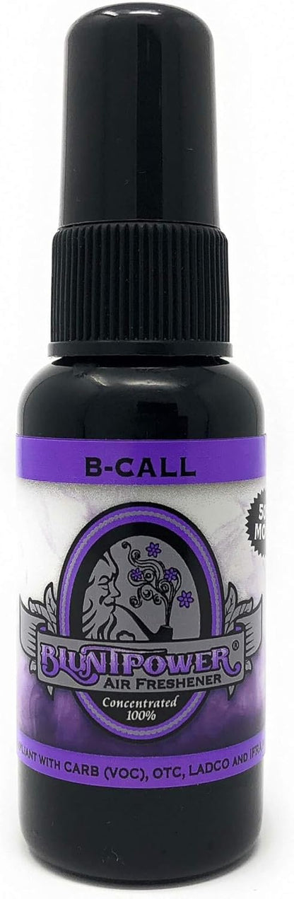 BluntPower (Baby Powder, 1 Pack) Concentrated Air Freshener Spray - Oil-Based Room Diffuser Spray - Long-Lasting Bathroom Scent, Car Freshener & Odor Eliminator - Colors B