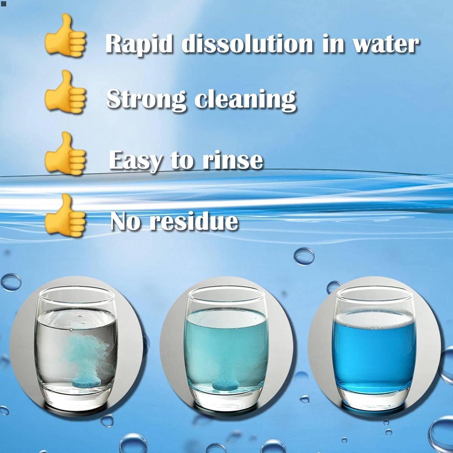 100 Pcs Windshield Washer Fluid Tablets – Solid Concentrated Glass Cleaner for Car, Kitchen, Windows – 1 Tablet Makes 1 Gallon – Effervescent Wiper Fluid, No Harsh Chemicals
