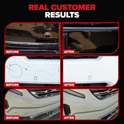 Carfidant Bug and Tar Remover for Cars Exterior with Ceramic Coating - Easily and Safely Clean Bug Splatter, Bird Poop from Paint, Plastic, Rubber, Metal, Chrome, Glass - Pre Wash for Car Detailing