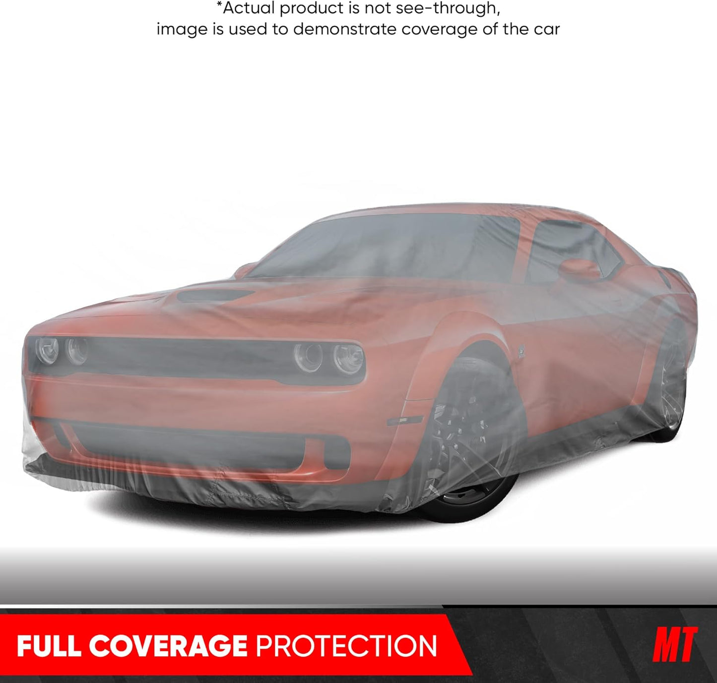 Motor Trend Breathable Lightweight Car Cover, Anti-Moisture Build-Up Water-Resistant Scratch-Resistant Travel-Friendly, Universal Fit for Cars SUVs Trucks Vans All-Weather Outdoor/Indoor, (XL) 210" L
