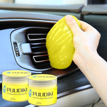 PULIDIKI Car Cleaning Gel Car Cleaning Putty Car Putty Auto Detailing Tools Car Slime Cleaner Dust Cleaning Gel for Car Interior Cleaner Car Cleaning Supplies Cleaning Kit Car Accessories Blue 2Pack