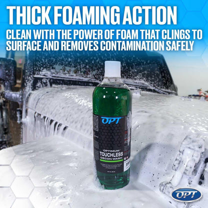 Optimum Touchless Decon Car Wash Soap – pH Neutral, Heavy Duty Decontamination, Touch Free, Spray on and Rinse Off Car Wash and Ceramic Coating Maintenance Multi-Use Formula (1 Gallon)