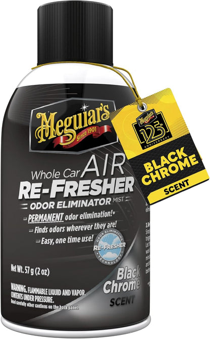 Meguiar’s Whole Car Air Refresher Odor Eliminator, Summer Breeze, 2 Oz— Car Air Freshener For Commuters, Detailers; Mist Refreshes Cabin For Sedan, Suv, Truck, Van
