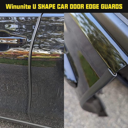 Winunite 32.8ft (10m) Car Door Edge Guards Clear – Self-Adhesive PVC, U-Shaped, Fits Most Vehicles, Scratch- and Chip-Resistant – Reduces Dings in Parking Lots
