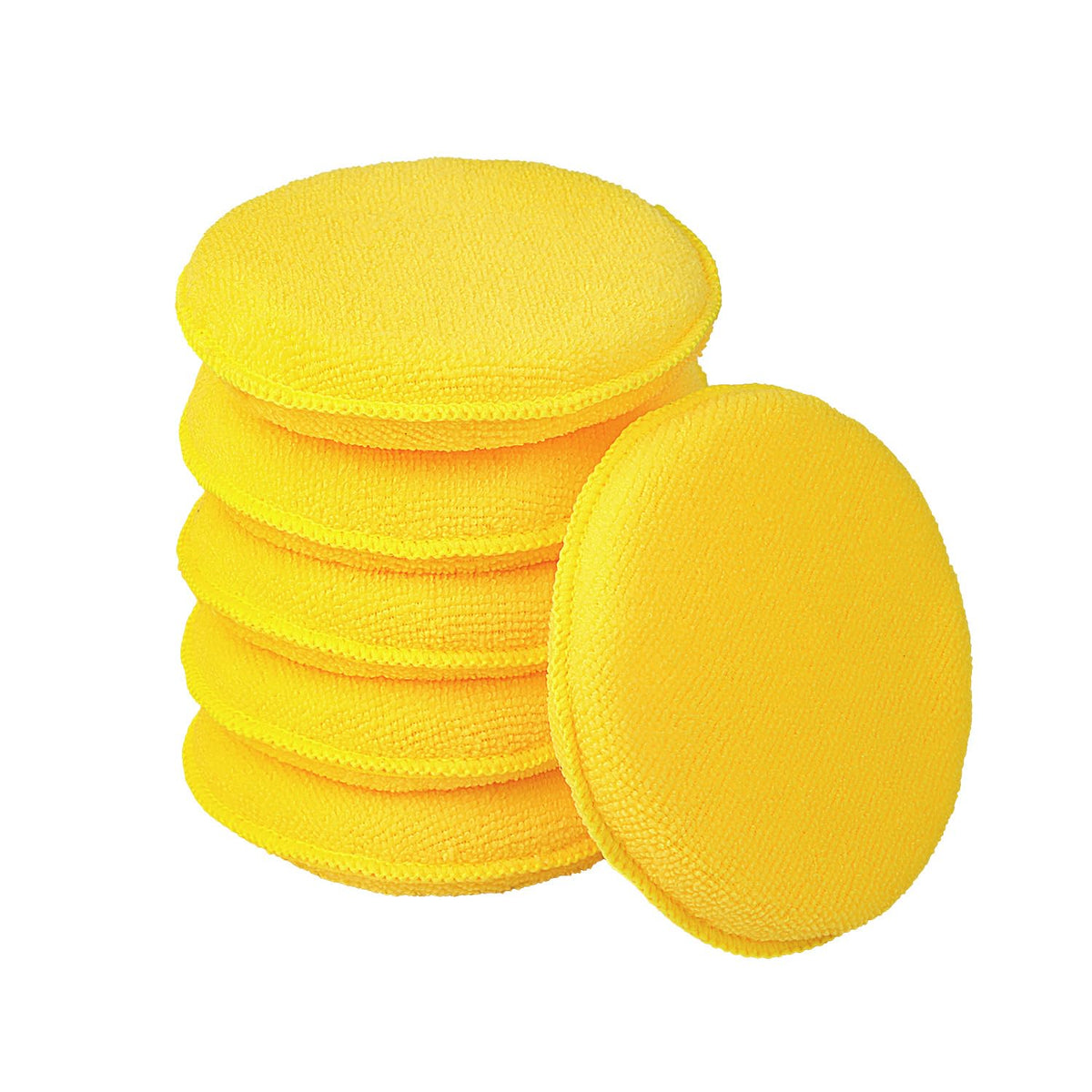 FONAROLL Microfiber Wax Applicator Pads, Car Wax Applicator, Buffing & Detail Polishing Foam Pads for Car Cleaning and Fine Polishing (5" Diameter, 6 Pack)…