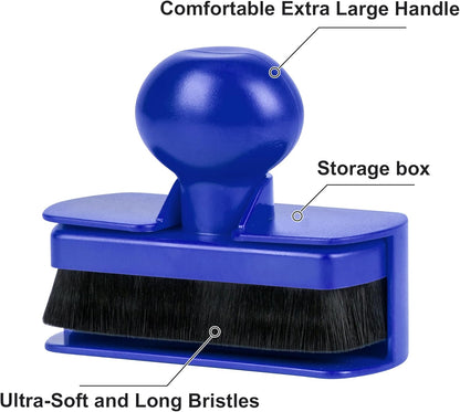 BABYSHEEP Car Tire Shine Applicator,Large Vegan Tire Shine Brush - Automotive Tire Dressing Applicator Brush with Storage Stand for Tire Detailing & Car Wash Kit, Black, 3.6 Inch Length (Black)
