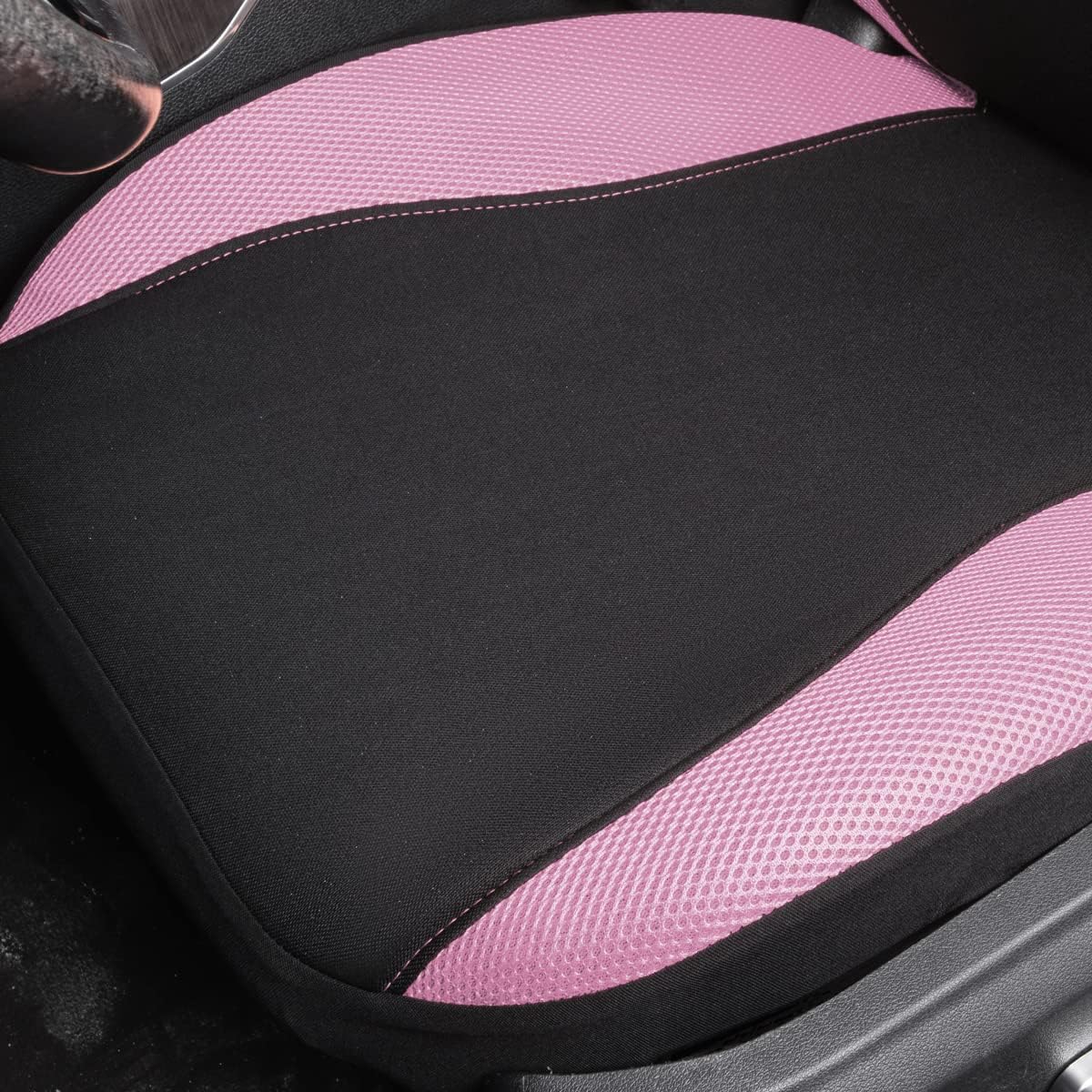 Flying Banner Butterfly car seat Covers ful Set Fashion Universal Lady Woman Female Rear Bench Split Colorized (Pink, 2 Fronts - Lace)
