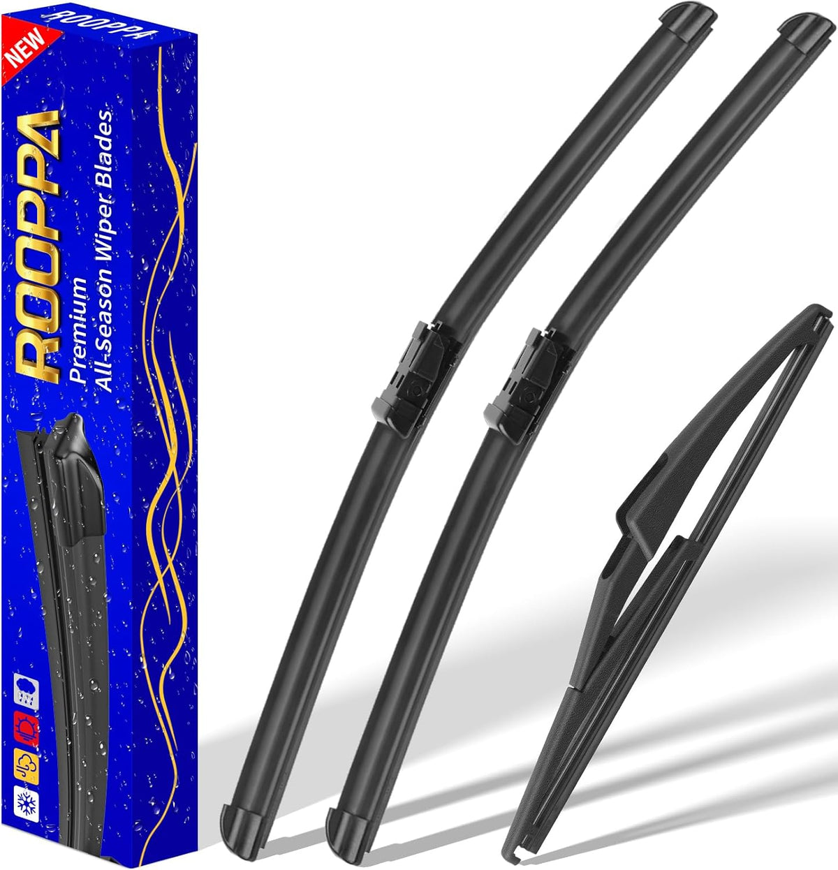 3 wipers Replacement for 2012-2018 Subaru Forester/2015-2019 Subaru Outback, Windshield Wiper Blades Original Equipment Replacement - 26"/17"/14" (Set of 3) U/J HOOK - Colors A
