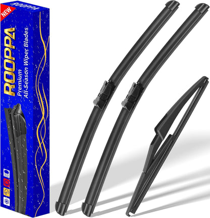 3 wipers Replacement for 2012-2018 Subaru Forester/2015-2019 Subaru Outback, Windshield Wiper Blades Original Equipment Replacement - 26"/17"/14" (Set of 3) U/J HOOK - Colors A