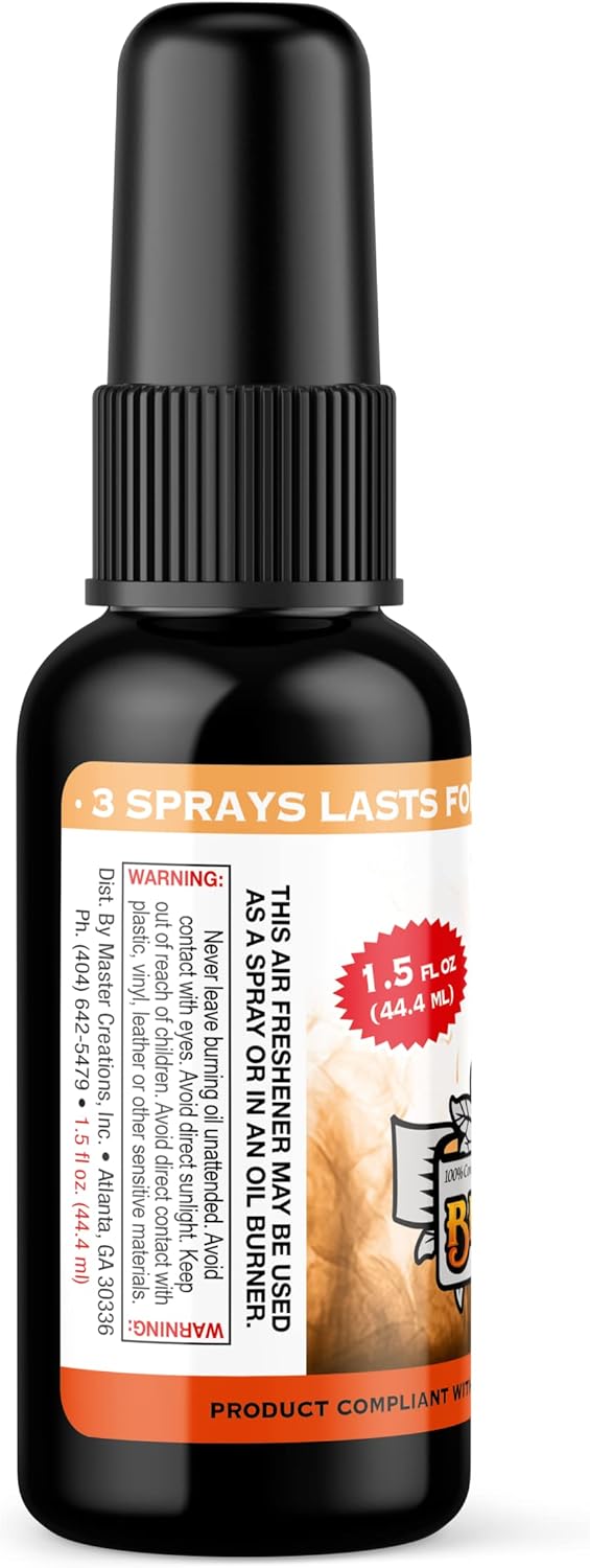 BluntPower (Baby Powder, 1 Pack) Concentrated Air Freshener Spray - Oil-Based Room Diffuser Spray - Long-Lasting Bathroom Scent, Car Freshener & Odor Eliminator - Colors A