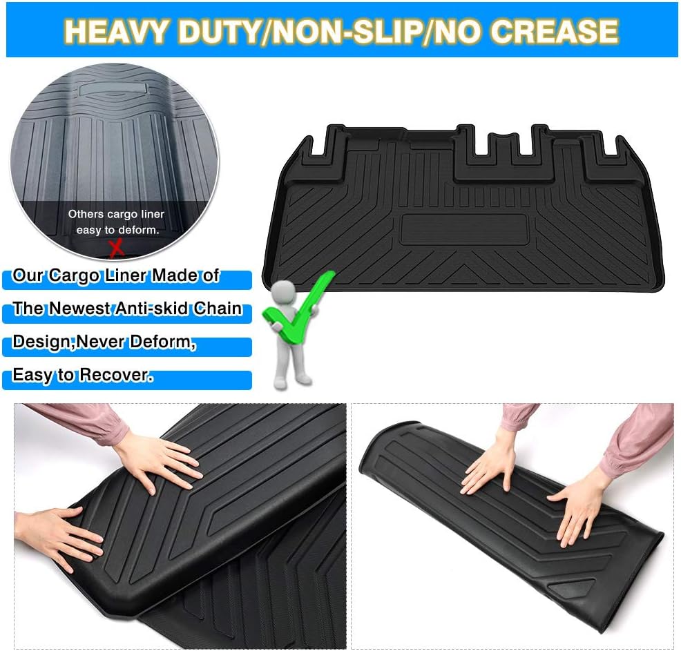 Rav4 Cargo Liner - Trunk Mat for Toyota RAV4 2019-2024 2025, All Weather Cargo Mat for rav4 Accessories, Heavy Duty (Fit for All Models)