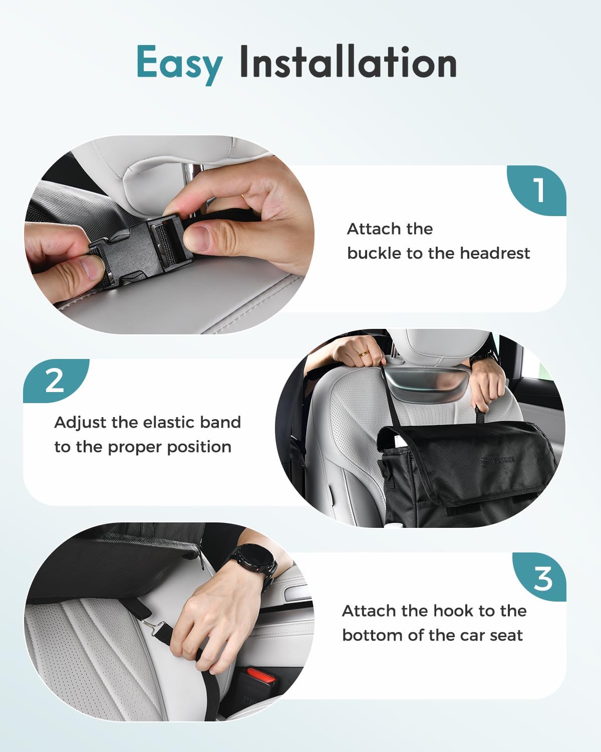 FLORICH Car Seat Gap Filler, Pro-Seats Gap Filler Organizer and Storages 2-in-1, Premium Leather Center Console Organizer, Car Organizer Front Seat Universal Fit for Car SUV Truck