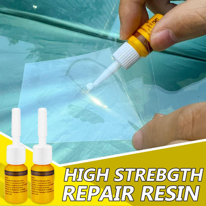 Windshield Repair Kit, 4 Pack Windshield Crack Repair Kit, Upgraded Windshield Chip Repair Kit with Pressure Syringes, Car Window Crack Repair Kit Quick Fix for Bulls-Eye & Star-Shaped Chips, Cracks