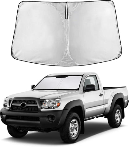 EcoNour Car Windshield Sun Shade | 2025 Upgraded Innovative No-Light-Pass Technology for Maximum Coverage | Foldable Sun Shade Keeps Your Vehicle Cool | Must-Have Car Accessories | Small (59" x 29") - Colors E