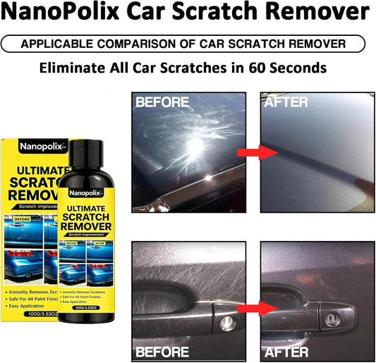 Scratch Remover – Eliminate All Car Scratches in 60 Seconds, Cloth Scratch Remover Kit, for Minor Car Paint & Scratch Repair, Swirl & Water Spots Remover (1pc, 100g)
