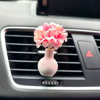 Set of 4 Cute Flower Bouquet Car Air Freshener Vent Clips, Mini Artificial Flowers for Car Air Vent Decoration, Auto Interior Dashboard Ornament Accessories