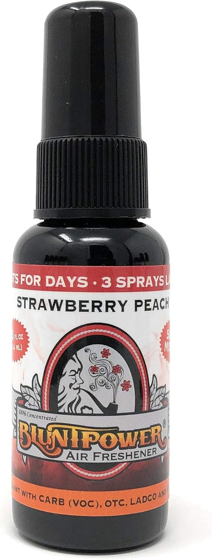 BluntPower (Baby Powder, 1 Pack) Concentrated Air Freshener Spray - Oil-Based Room Diffuser Spray - Long-Lasting Bathroom Scent, Car Freshener & Odor Eliminator - Colors A