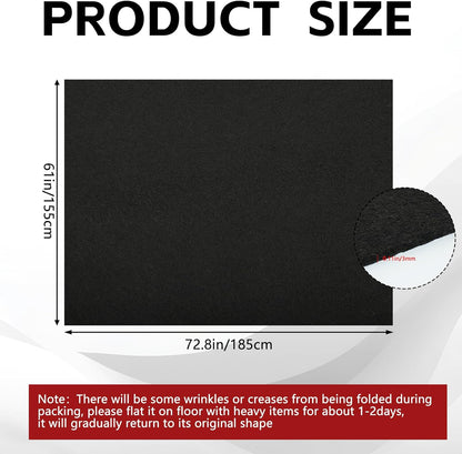 Universal Cargo Liner Mat, 61" x 72.8" Felt Cargo Liner Trunk Mat with Non Slip Backing, Protective Dog Seat Cover to Protect Vehicle Interior for SUV Trucks Vans and Cars, Waterproof