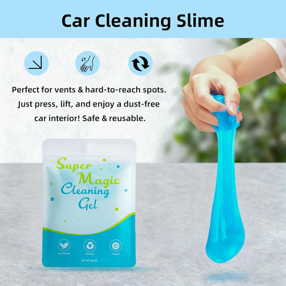 Cleaning Gel for Car Detailing Putty Car Vent Cleaner Goo Cleaning Putty Gel Auto Detailing Tools Car Interior Cleaner Dust Cleaning Mud for Cars Dust Cleaner Slime Keyboard Cleaner Gel (1Pack)