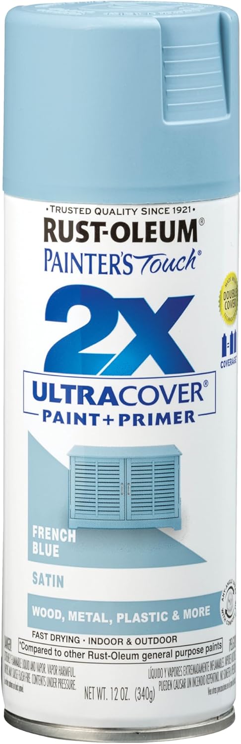 Rust-Oleum 334029 Painter's Touch 2X Ultra Cover Spray Paint, 12 oz, Gloss Clear - Colors F