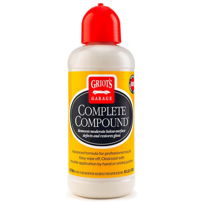 Griot's Garage Complete Compound, Car Scratch Remover for All Automotive Paint Finishes, Removes Scratches, Swirl Marks, Water Spots, Oxidation and Other Defects, 10862, 16oz