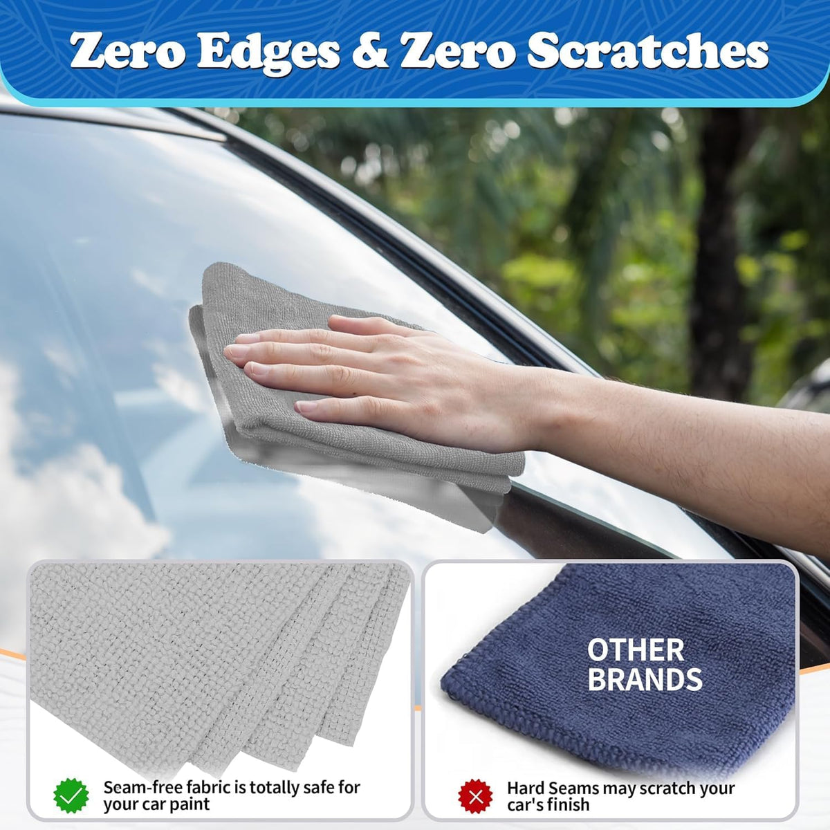 FIXSMITH Shop Towels, Pack of 200, Grey Microfiber Cleaning Cloth Bulk, Microfiber Towels for Cars, All-Purpose Absorbent Cleaning Rags, Dust Cloth for Automotive, Mechanic, Garage, 11.5 x 11.5 inch