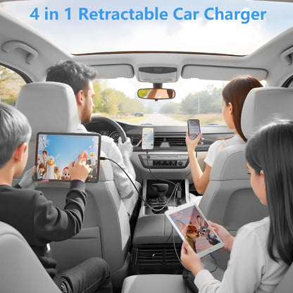 【MFi Certified】iPhone 17 Car Charger Fast Charging, Braveridge 75W USB C PD&QC Car Power Cigarette Lighter USB Charger with 6FT Type C Coiled Cable for iPhone 17/17 Pro Max/16/15/Galaxy S26/S25/Pixel