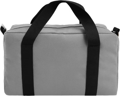 Small Tool Bag,Close Top Wide Mouth Tool Organizer Bag,Large Capacity Tool Bags for Men,Canvas Tool Storage Bag for Storage Handbag for Screwdrivers,Wrench,Pliers Hand Tools (black, 12 Inch)