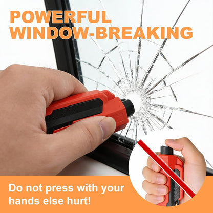 4PCS Car Window Breaker Seatbelt Cutter, Portable 2 in 1 Seatbelt Cutter and Window Glass Breaker Keychain Emergency Escape Tool for Cars