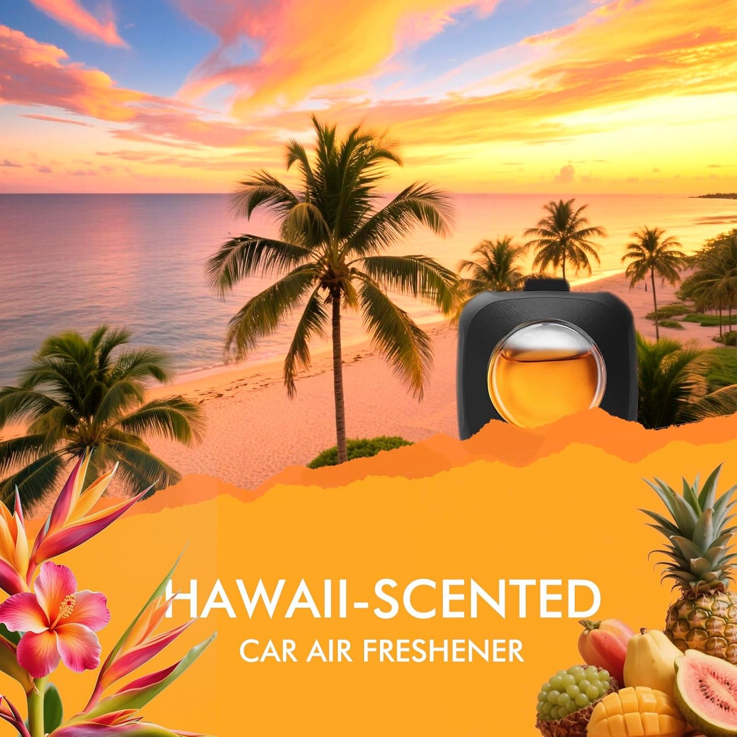 Car Air Fresheners, 6 Pack, Citrus, Car Fresheners Vent Clips, Long Lasting Air Freshener, Car Refresher for Men Women