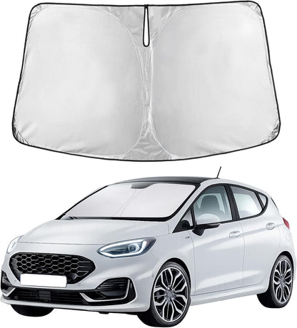 EcoNour Car Windshield Sun Shade | 2025 Upgraded Innovative No-Light-Pass Technology for Maximum Coverage | Foldable Sun Shade Keeps Your Vehicle Cool | Must-Have Car Accessories | Small (59" x 29") - Colors N