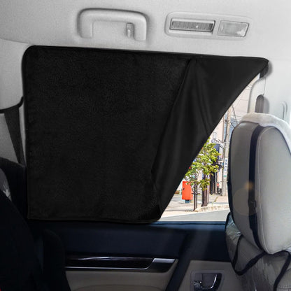 ZATOOTO Suede Car Window Shades 4PCS - Car Window Covers for Ultimate Privacy, UV Protection, and Heat Insulation, Side Window Sun Shade Perfect for Camping, Travel, Baby Safety, and Daily Use