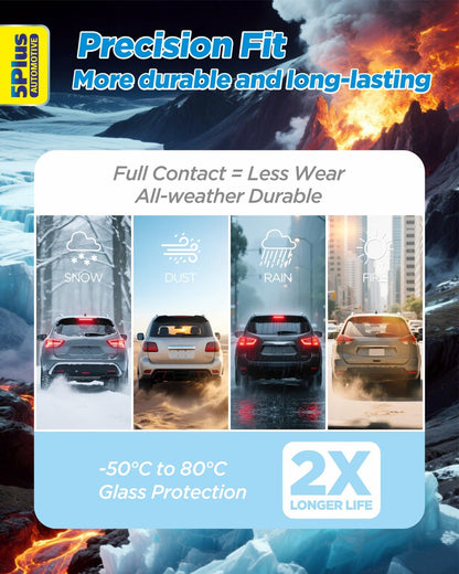 5 PLUS 26"+17" Windshield Wipers Blade Replacement for Nissan 02-06 19-24 Altima/07-12 20-24 Sentra/20-24 Versa Wiper Blades-Front All-Weather Wiper Blades Exact fit J-Hook Type (Pack Of 2)