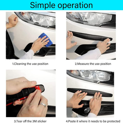 Anti-Collision Patch Car Bumper Guard Strip Anti-Scratch Bumper Protector Trim Universal Rear Bumper Protector Car Door Edge Guards Car Side Door Edge Guards Protector (Black-4Pack)