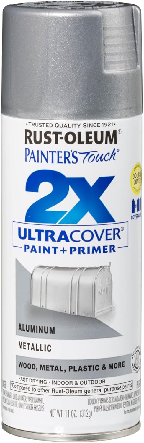 Rust-Oleum 334029 Painter's Touch 2X Ultra Cover Spray Paint, 12 oz, Gloss Clear - Colors C
