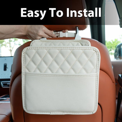 FrgKbTm Car Seat Back Hanging Bag Car Document Holder Multi-Pocket Bottle Bag Storage Box Organizer Travel Tidy Pouch Pocket Kids