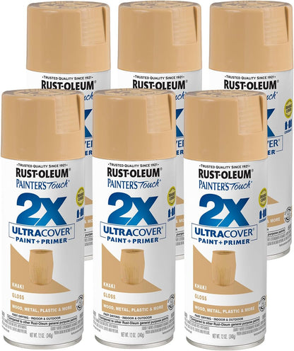 Rust-Oleum 334029 Painter's Touch 2X Ultra Cover Spray Paint, 12 oz, Gloss Clear - Colors A